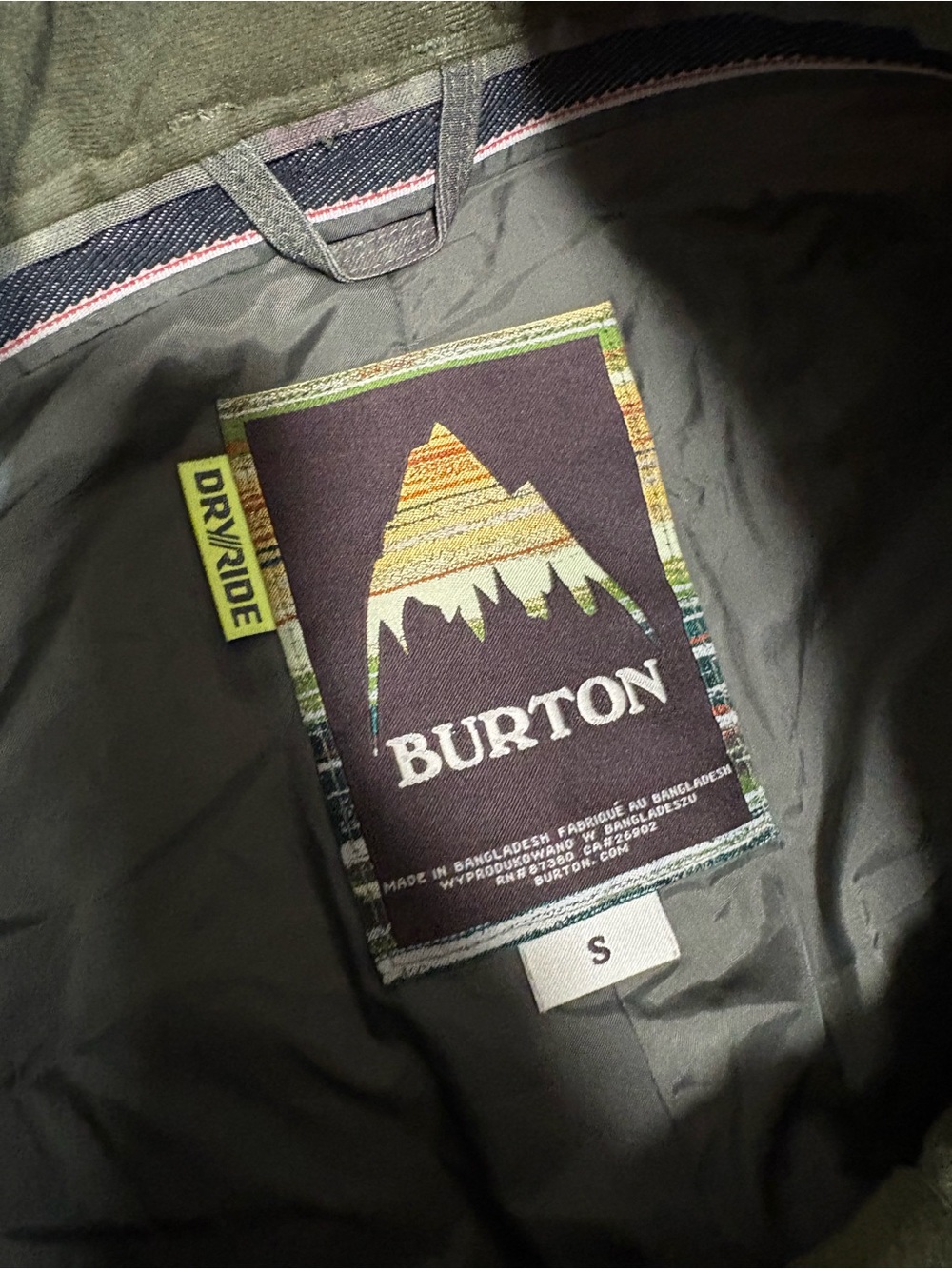 BURTON DRYRIDE Camo Snowboard Pants Ski Pants Size S - Picture 3 of 9